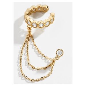 NWT BaubleBar “Catena” Stud and Cuff Earring